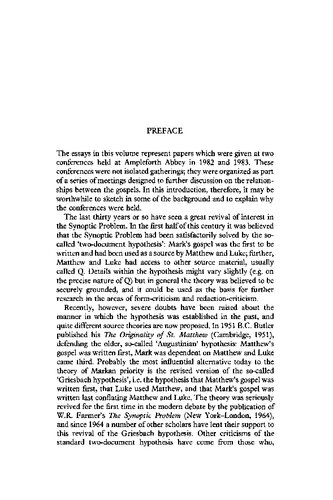 ﻿مطالعات سینوپتیک: کنفرانس های آمپولفورت 1982 و 1983