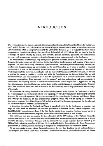 ﻿اصلاحات قانون اساسی در بریتانیا: رویه و اصول