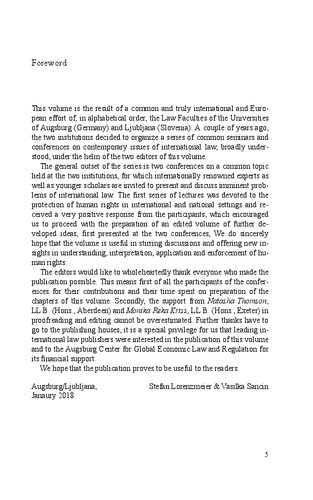 ﻿مسائل معاصر حمایت از حقوق بشر در محیط های بین المللی و ملی