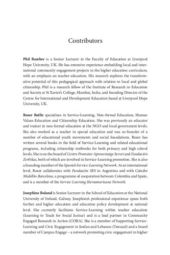 ﻿خدمات-یادگیری و آموزش در زمینه های چالش برانگیز: دیدگاه های بین المللی