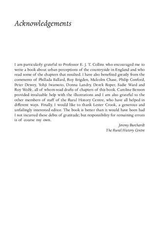 ﻿Paradise Lost: Rural Idyll and Social Change from, 1800