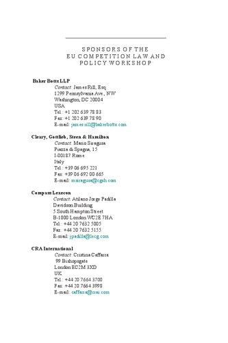 ﻿قانون رقابت اروپا سالانه 2012: رقابت، مقررات و سیاست های عمومی