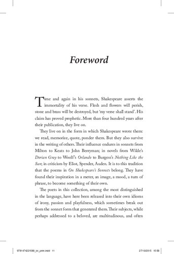 ﻿در غزل های شکسپیر: جشن شاعران