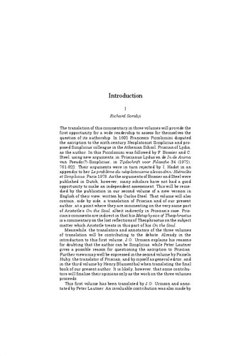 ﻿Simplicius: On Aristotle On the Soul 1.1-2.4