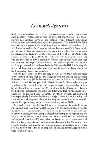 ﻿حقوق و دادگاه ها در پی تغییر اجتماعی: بسیج قانونی در سیستم چند سطحی اروپایی