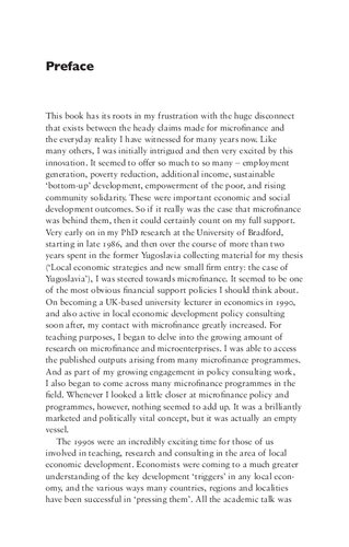 ﻿چرا تامین مالی خرد کار نمی کند؟: ظهور مخرب نئولیبرالیسم محلی