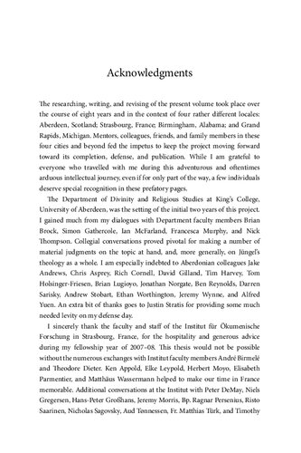 ﻿کلام منقطع: ابرهارد یونگل در مورد ساختار مقدس رابطه خدا با جهان