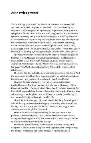 ﻿فمینیسم و ​​جنگ: مقابله با امپریالیسم ایالات متحده