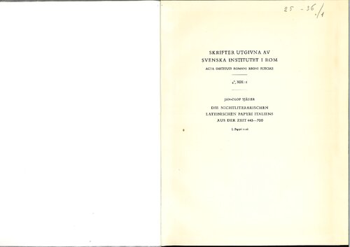 ﻿پاپیروس های لاتین غیرادبی ایتالیا از دوره 445-700: پاپیروس 1-28