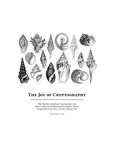 ﻿The Joy of Cryptography (به روز رسانی 2021)