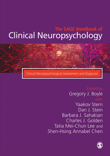 ﻿SAGE Handbook of Clinical Neuropsychology: Clinical Neuropsychological Assessment and Diagnosis