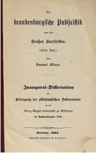 ﻿تبلیغات براندنبورگ تحت رهبری انتخابگر بزرگ