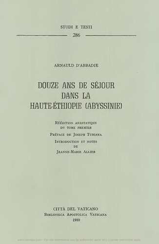 ﻿دوازده سال اقامت در اتیوپی علیا (حبشه)