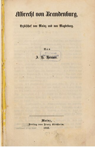 ﻿آلبرشت براندنبورگ، اسقف اعظم ماینس و ماگدبورگ