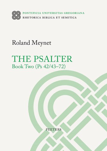 ﻿The Psalter: PS 42/43-72 (Rhetorica Biblica Et Semitica, 33)
