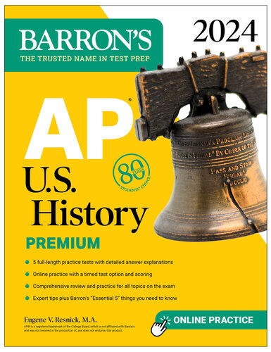 ﻿AP U.S. History Premium، 2024: 5 آزمون تمرینی بررسی جامع تمرین آنلاین