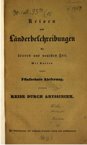 ﻿سفر از طریق حبشه [حبشه] در سال 1836