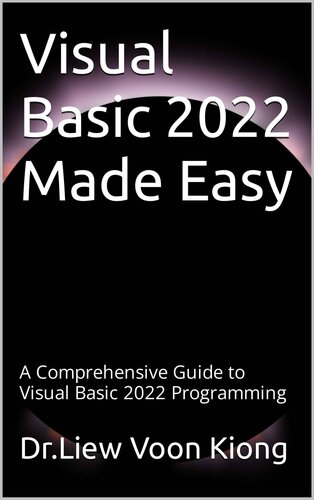 ﻿Visual Basic 2022 Made Easy: راهنمای جامع برنامه نویسی Visual Basic 2022