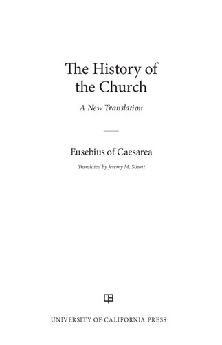 ﻿تاریخ کلیسا: یک ترجمه جدید