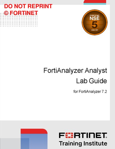 ﻿راهنمای آزمایشگاه تحلیلگر فورتی نت FortiAnalyzer برای FortiAnalyzer 7.2