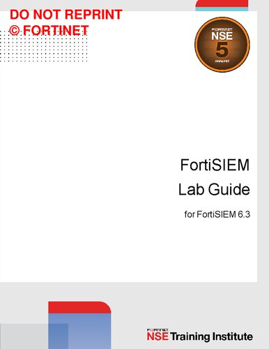 ﻿راهنمای آزمایشگاه Fortinet FortiSIEM برای FortiSIEM 6.3