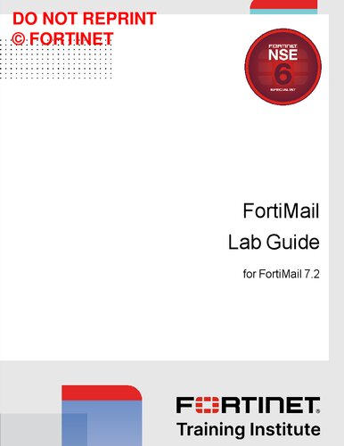 ﻿راهنمای Fortinet FortiMail Lab for FortiMail 7.2