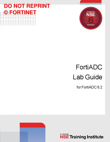 ﻿راهنمای آزمایشگاه Fortinet FortiADC برای FortiADC 6.2