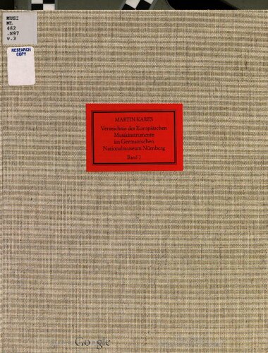 ﻿کلاویکوردها: فهرست آلات موسیقی اروپایی در موزه آلمانی ملی نورنبرگ جلد 3