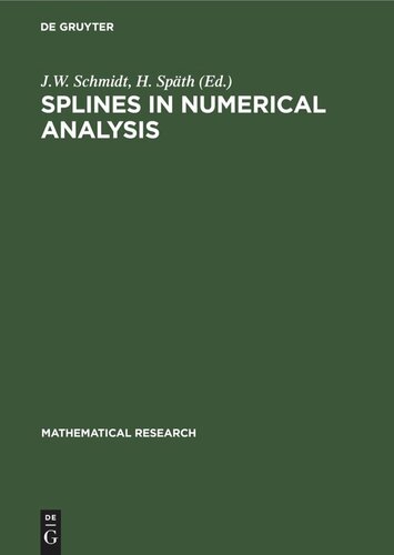 ﻿Splines در تحلیل عددی