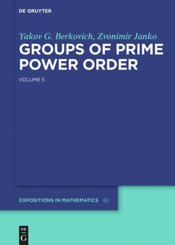 ﻿Groups of Prime Power Order: جلد 5
