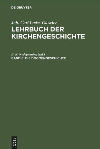 ﻿کتاب درسی تاریخ کلیسا: جلد 6 تاریخ جزم