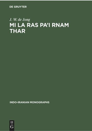 ﻿Mi la ras pa’i rnam thar: متن تبتی زندگی میلارپا