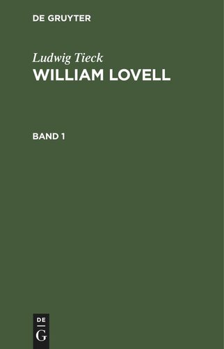 ﻿ویلیام لاول: جلد 1