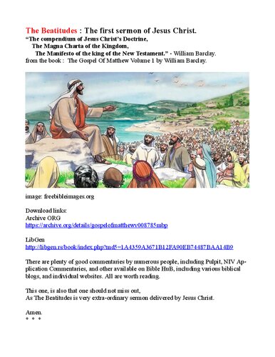 ﻿سعادتمندان: موعظه روی کوه: اولین خطبه عیسی مسیح