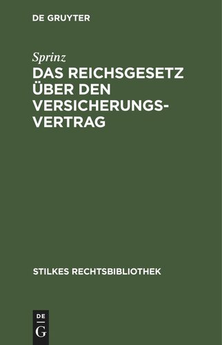 ﻿قانون رایش در مورد قراردادهای بیمه