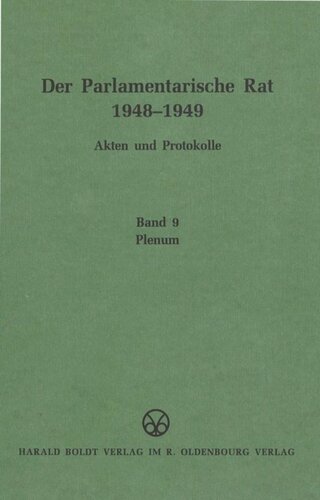 ﻿شورای پارلمانی 1948-1949: پلنوم جلد 9