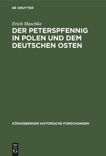 ﻿Peterspfennig در لهستان و شرق آلمان