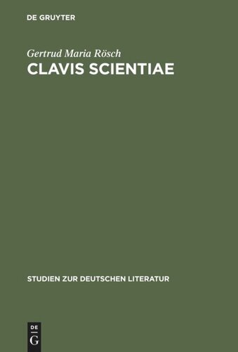 ﻿Clavis Scientiae: مطالعاتی در مورد رابطه بین واقعیت و تخیلی در مورد ادبیات کلیدی