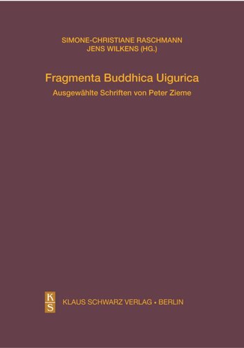﻿Fragmenta Buddhica Uigurica