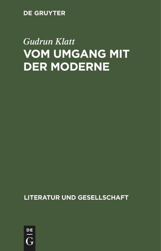 ﻿پرداختن به مدرنیته: مفاهیم زیبایی‌شناختی دهه 1930 لیفشیتز، لوکاچ، لوناتچارسکی، بلوخ، بنجامین