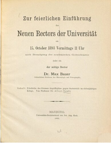 ﻿فردریک حمله بزرگ علیه اتریش در جنگ هفت ساله برنامه ریزی می کند
