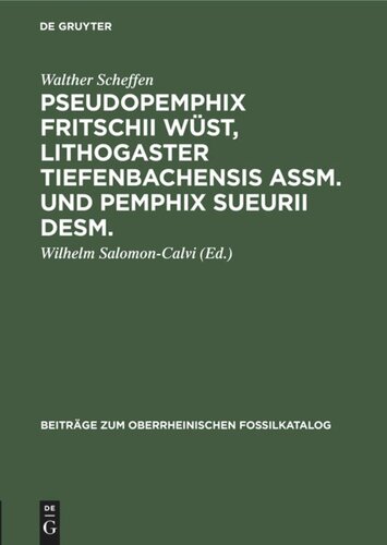 ﻿Pseudopemphix Fritschii Wüst، Lithogaster Tiefenbachensis Assm. و Pemphix Sueurii Desm.: سهمی در دانش ده‌پایان تریاس