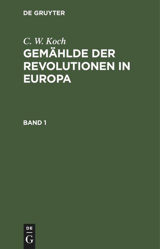 ﻿نقاشی های انقلاب در اروپا: جلد 1