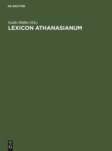 ﻿Lexicon Athanasianum
