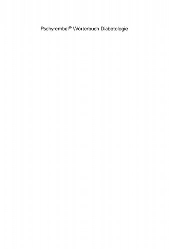 ﻿دیکشنری Pschyrembel® Diabetology