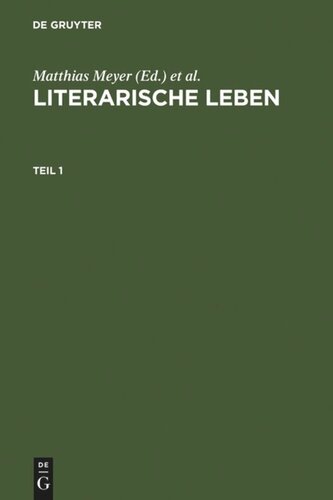 ﻿زندگی ادبی: نقش‌آفرینی در ادبیات قرون وسطی و اواخر. Festschrift برای Volker Mertens در 65 سالگی او