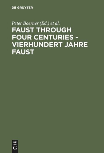 ﻿فاوست در طول چهار قرن - چهارصد سال فاوست: گذشته‌نگری و تحلیل