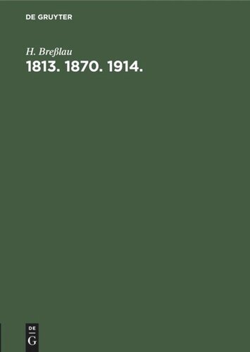 ﻿1813. 1870. 1914.: سخنرانی در سالن Aubette در استراسبورگ در 31 اکتبر 1914.