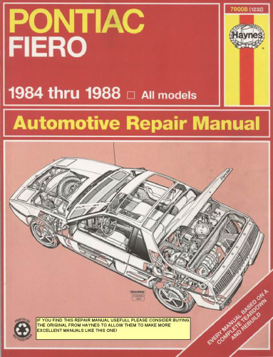 Pontiac Fiero، 1984-1988