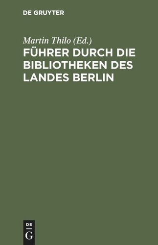 ﻿رهبر از طریق کتابخانه های ایالت برلین